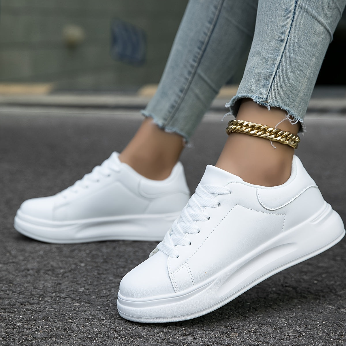 Witte Dames Sneakers – Stijlvol & Comfortabel