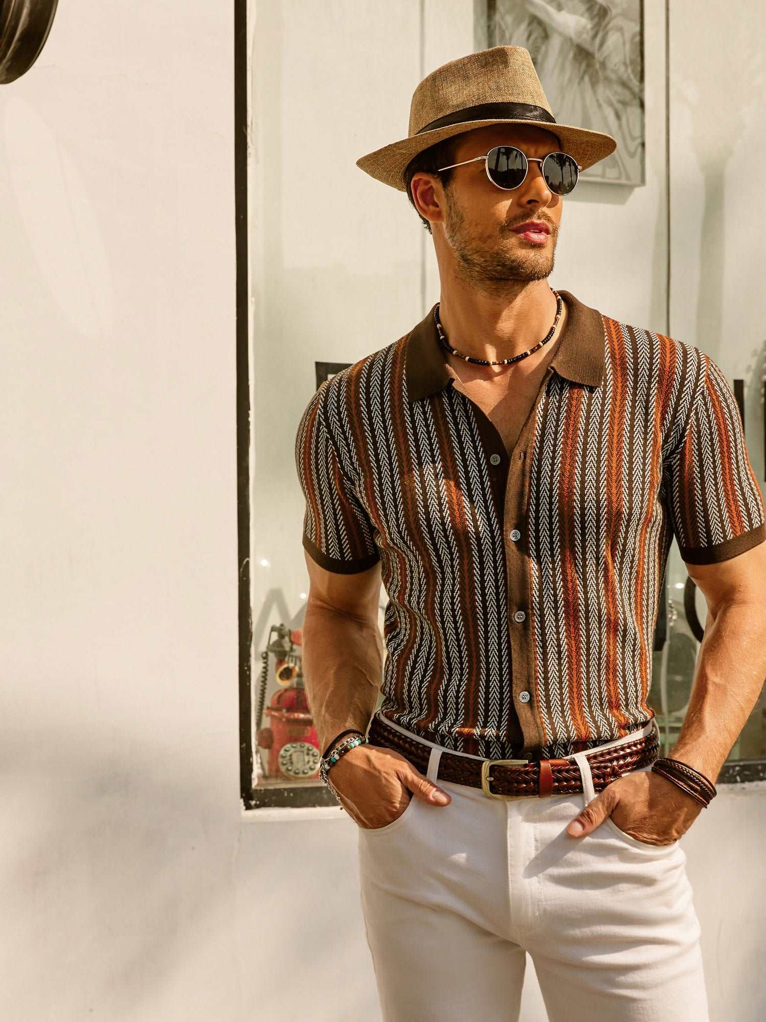 Matteo | Retro Gestreept Vintage Shirt – Tijdloos & Stijlvol