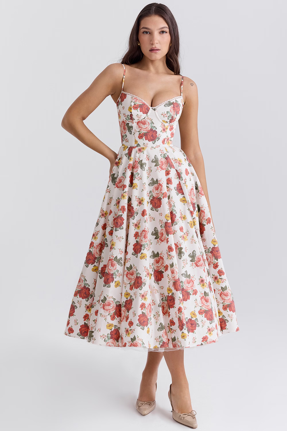 Mode Outlet | Elegante Midi Party Jurk – Flatterend & Feestelijk