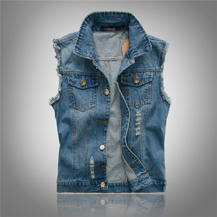 Mode Outlet | Heren Denim Vest – Tijdloos & Stoer