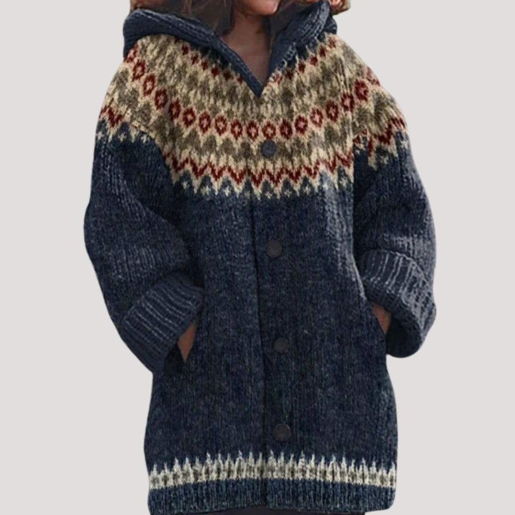 Dames Gebreid Vest met Fair Isle Patroon | Warm en Comfortabel voor de Winter