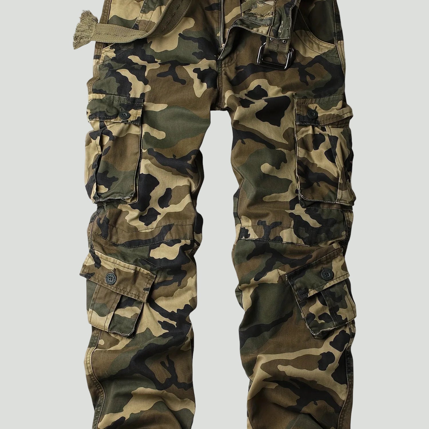 Lange Cargo Broek voor Heren met Multi-Pocket Ontwerp