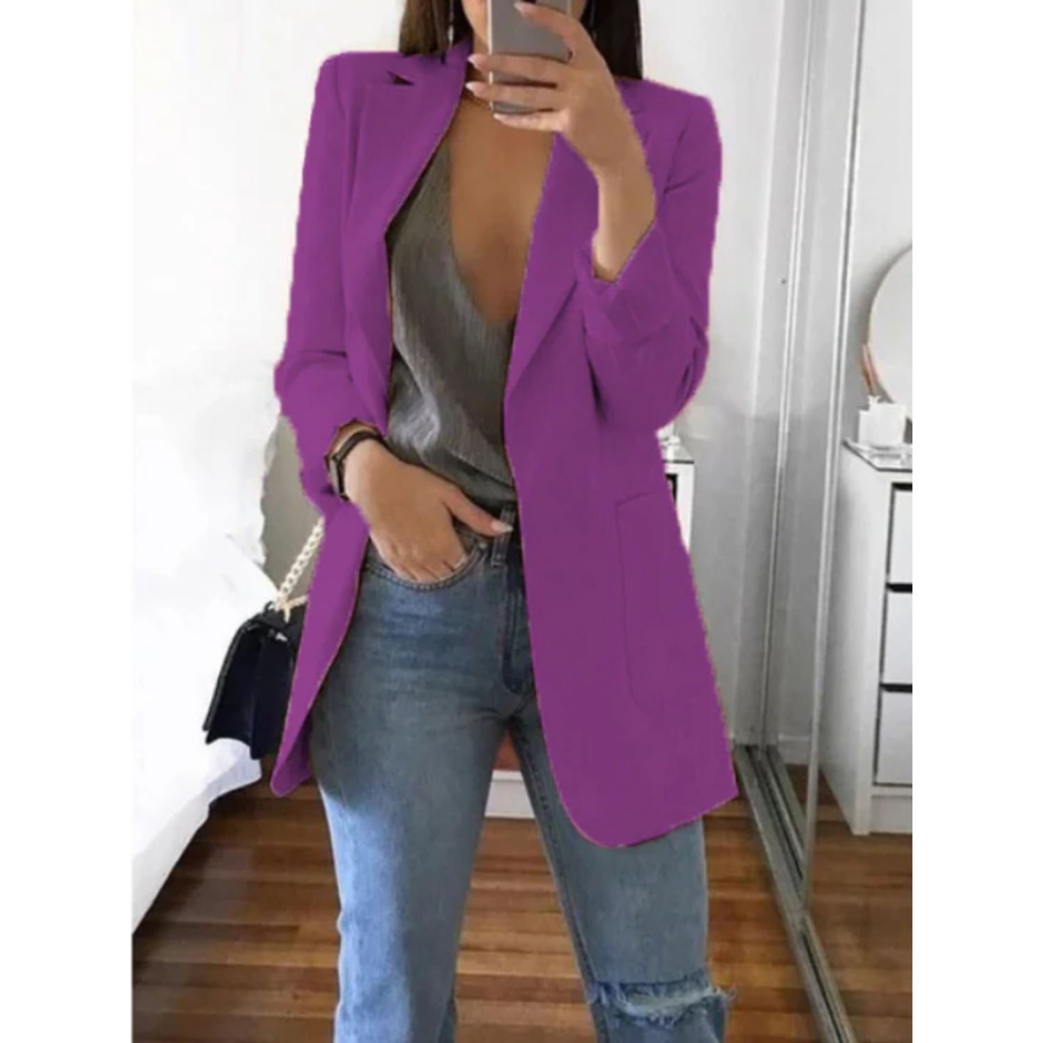 Mode Outlet | Slim-Fit Blazer voor Vrouwen – Stijlvol & Veelzijdig