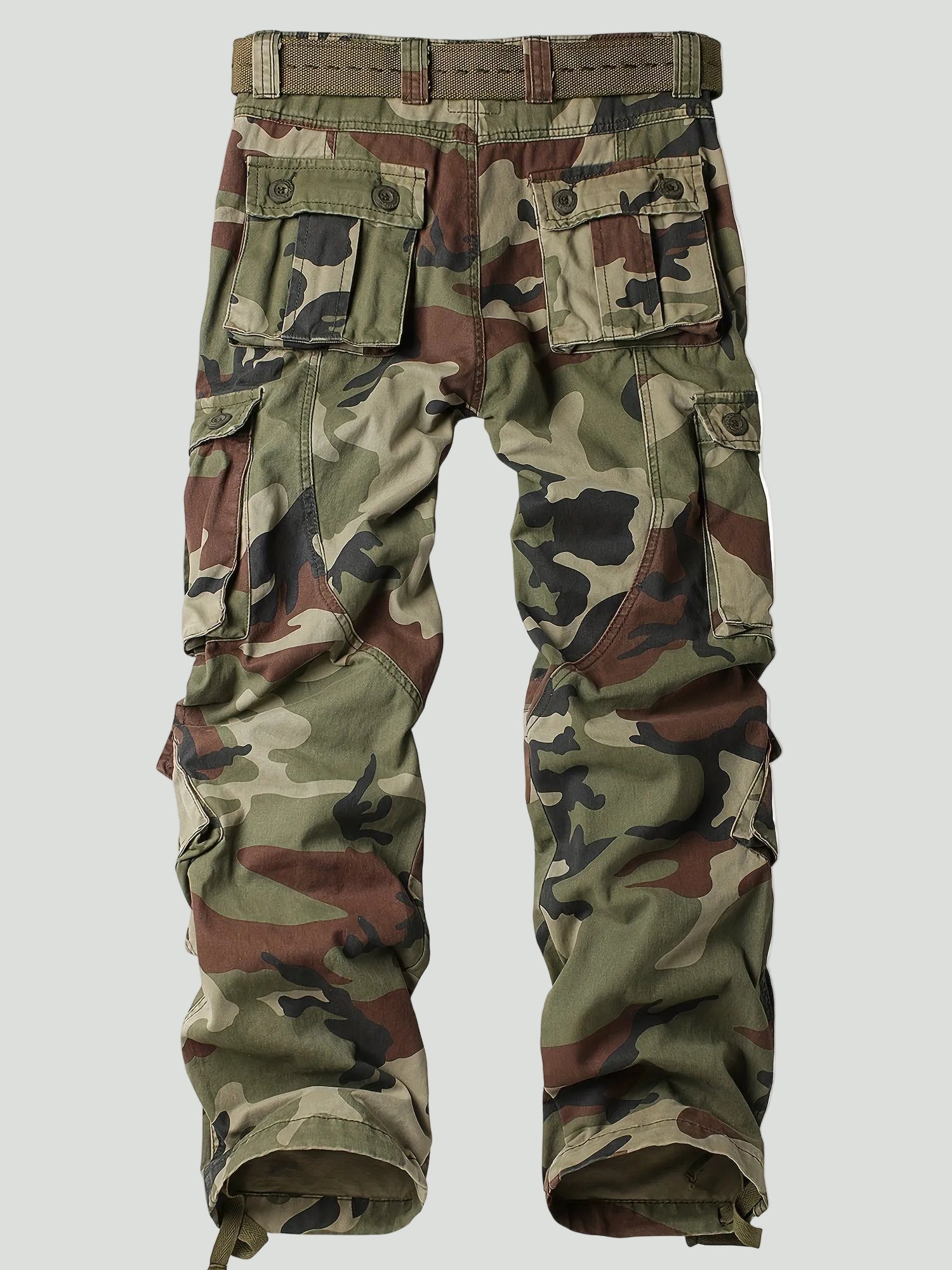 Lange Cargo Broek voor Heren met Multi-Pocket Ontwerp