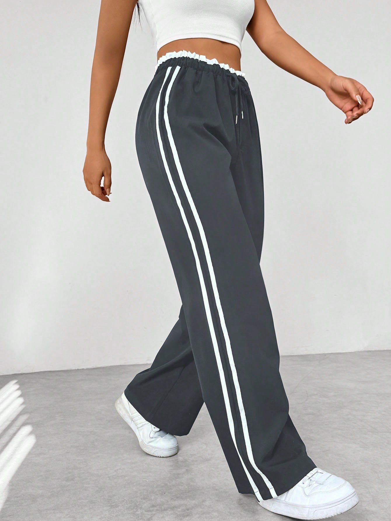 Nova | Trendy Sportieve Wide-Leg Broek – Stijlvol & Comfortabel