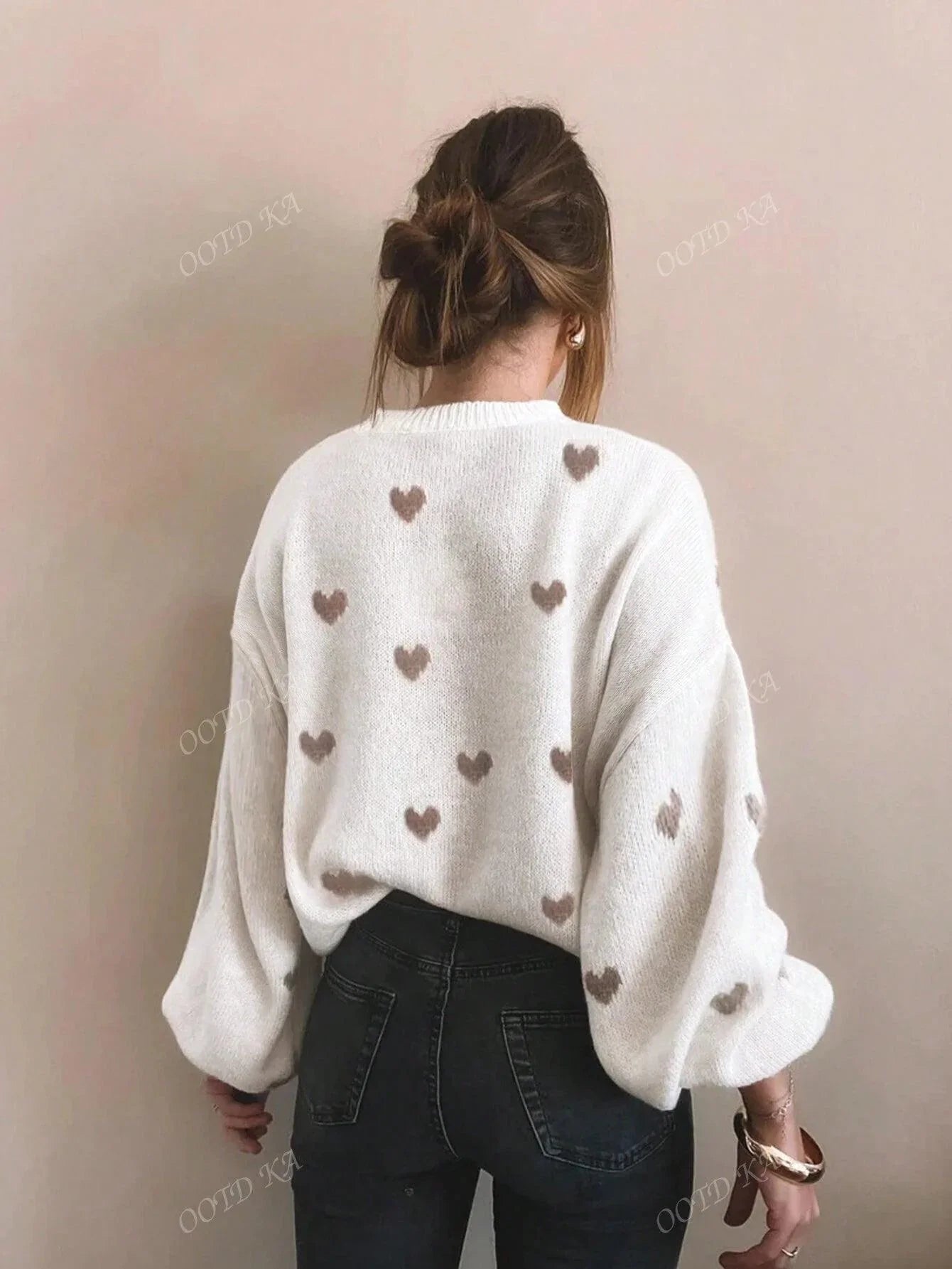 Dames trui met print | Comfortabele pasvorm en speelse uitstraling