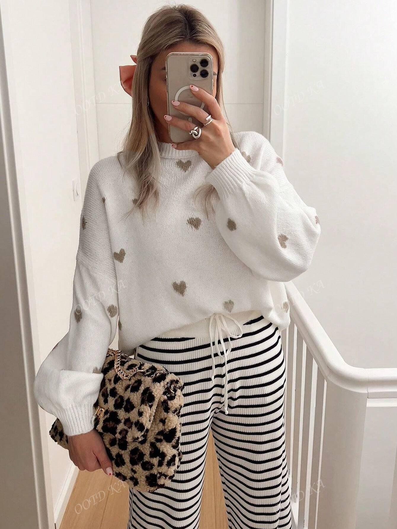 Dames trui met print | Comfortabele pasvorm en speelse uitstraling