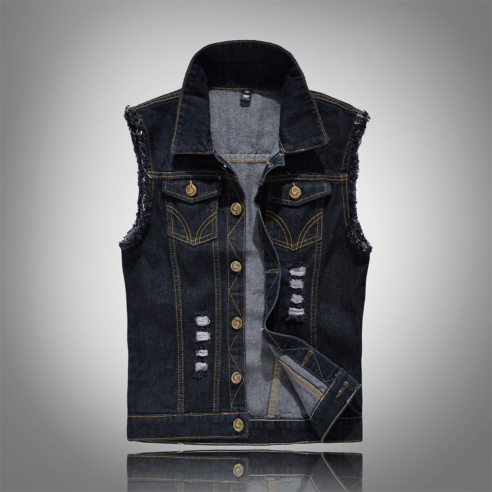 Mode Outlet | Heren Denim Vest – Tijdloos & Stoer