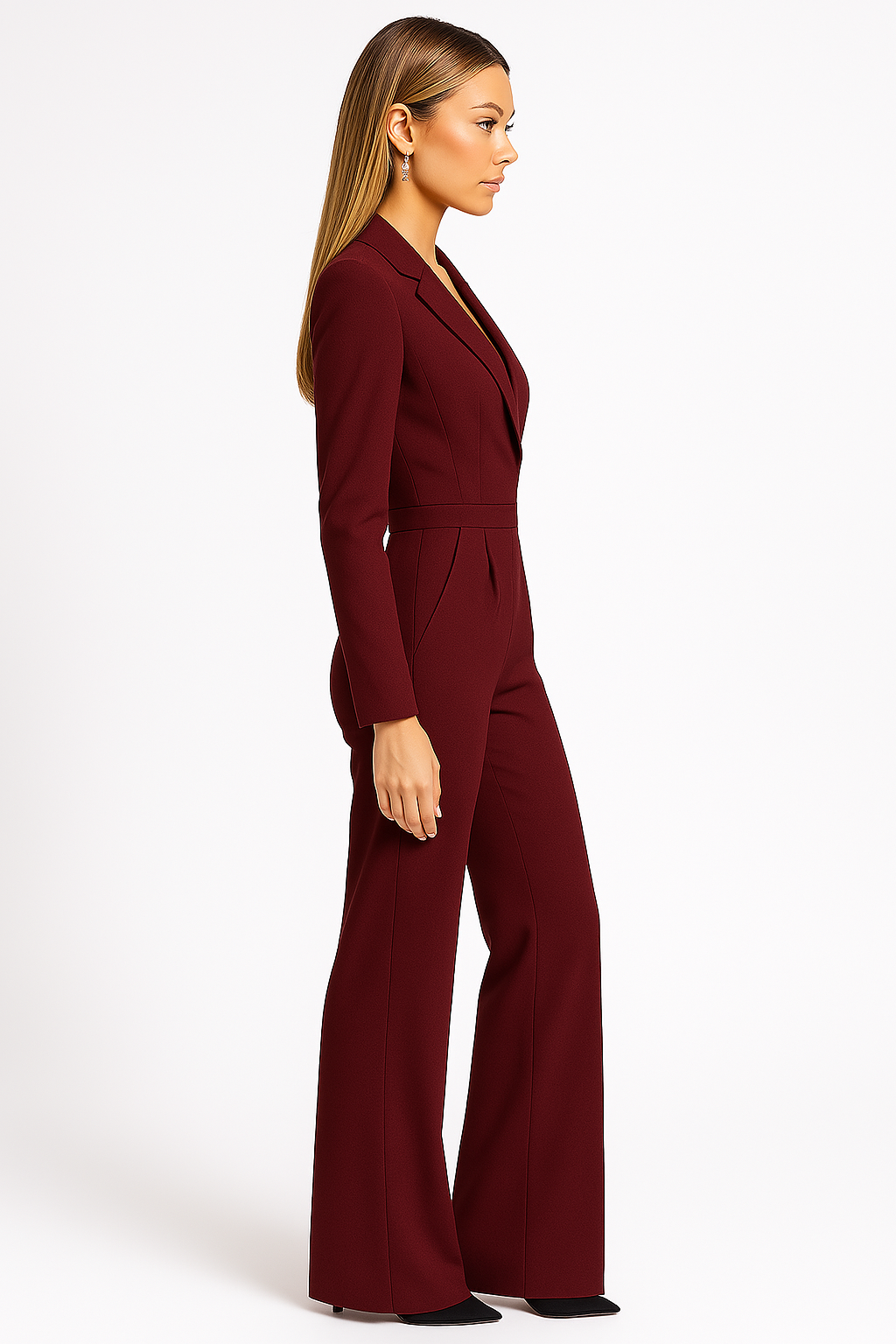 Dames jumpsuit | Elegante V-hals en wijdvallende pasvorm voor een moderne look