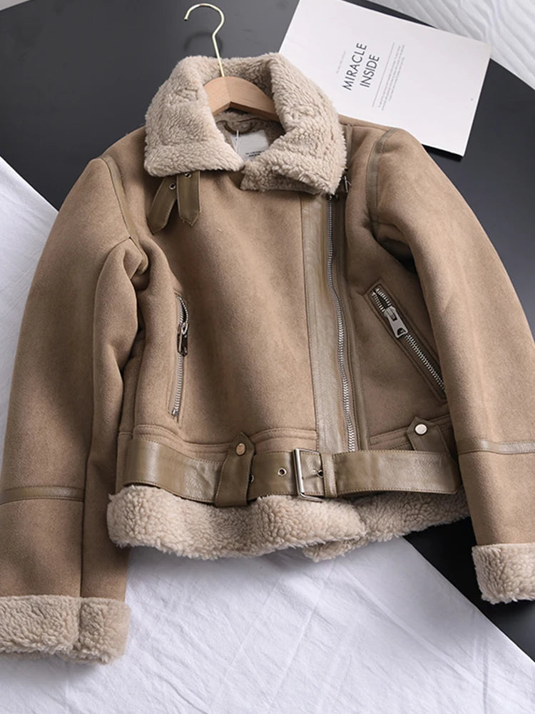 LOUISE | Stijlvolle Suède Jas – Warm & Trendy