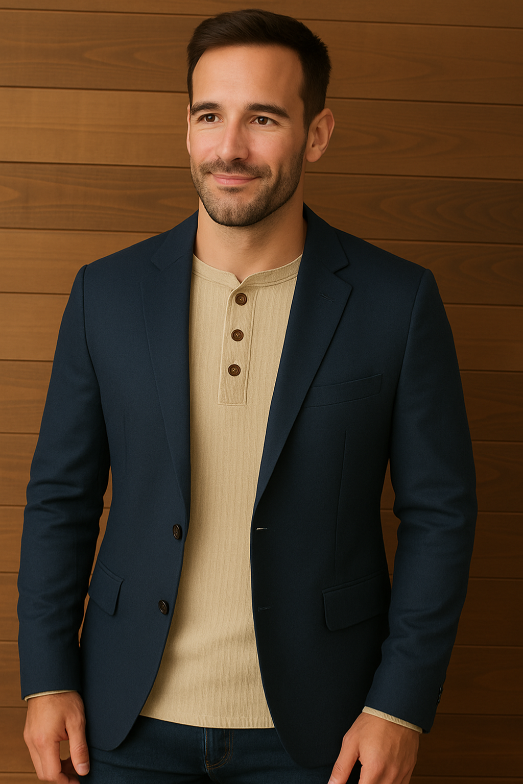 Heren Henley shirt | Casual longsleeve met knoopsluiting
