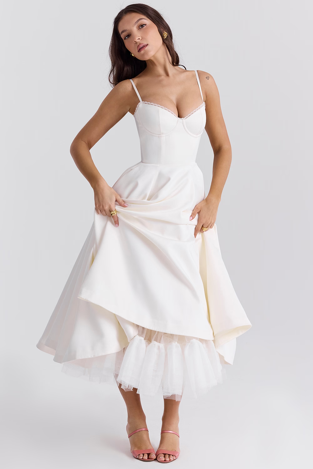 Mode Outlet | Elegante Midi Party Jurk – Flatterend & Feestelijk