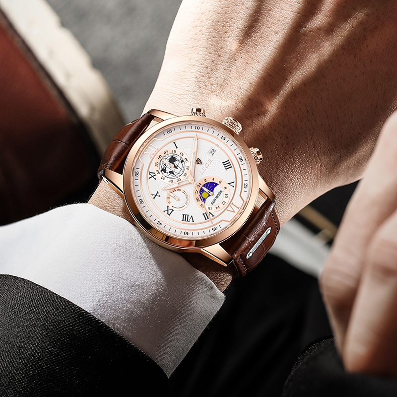 Mode Outlet | Stijlvol Chronograaf Horloge voor Heren – Tijdloos & Functioneel