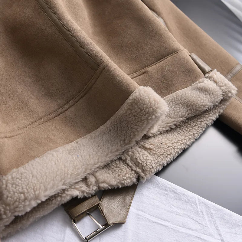 LOUISE | Stijlvolle Suède Jas – Warm & Trendy
