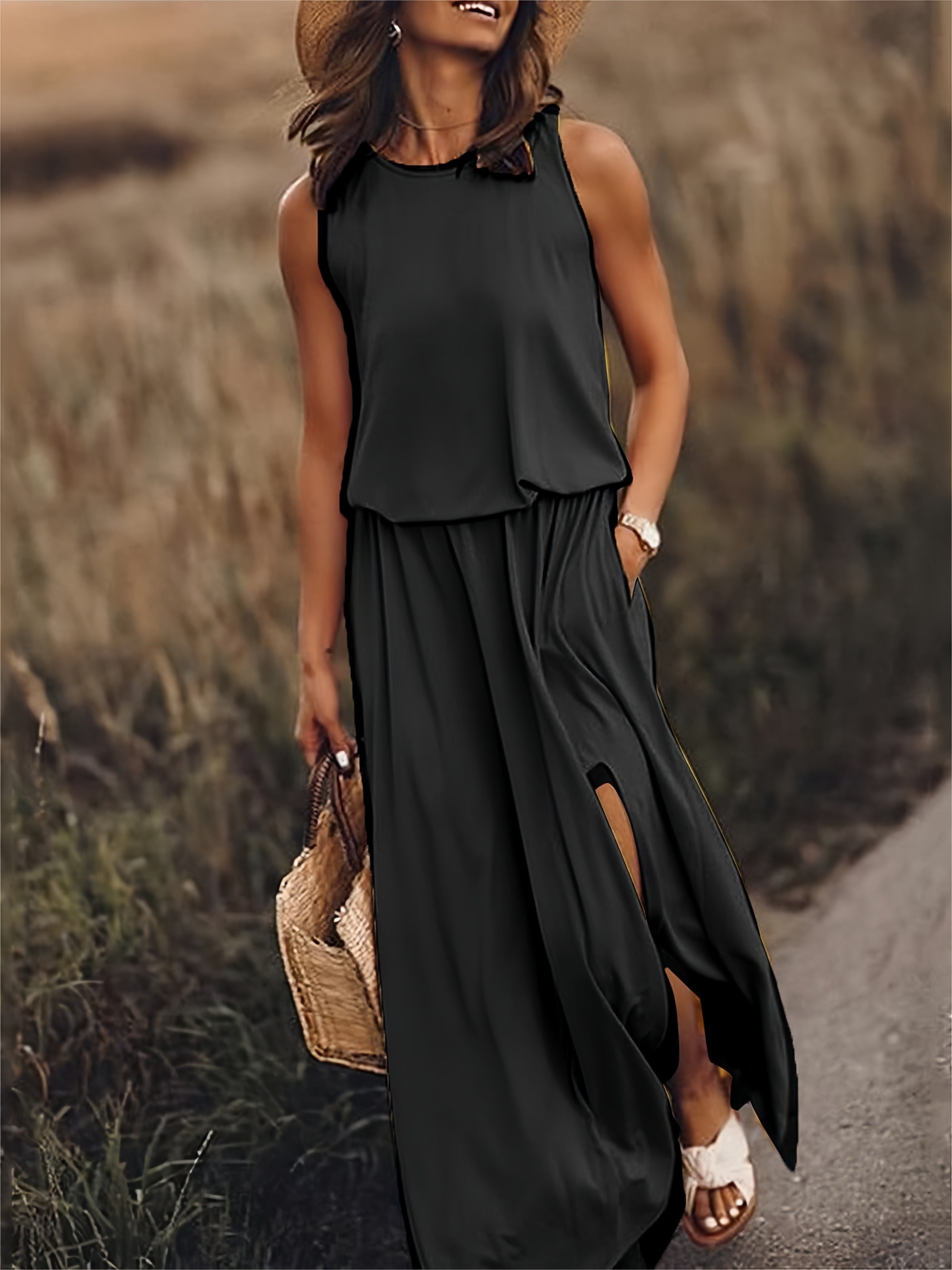Zomerse Maxi-Jurk met Elegante Uitstraling