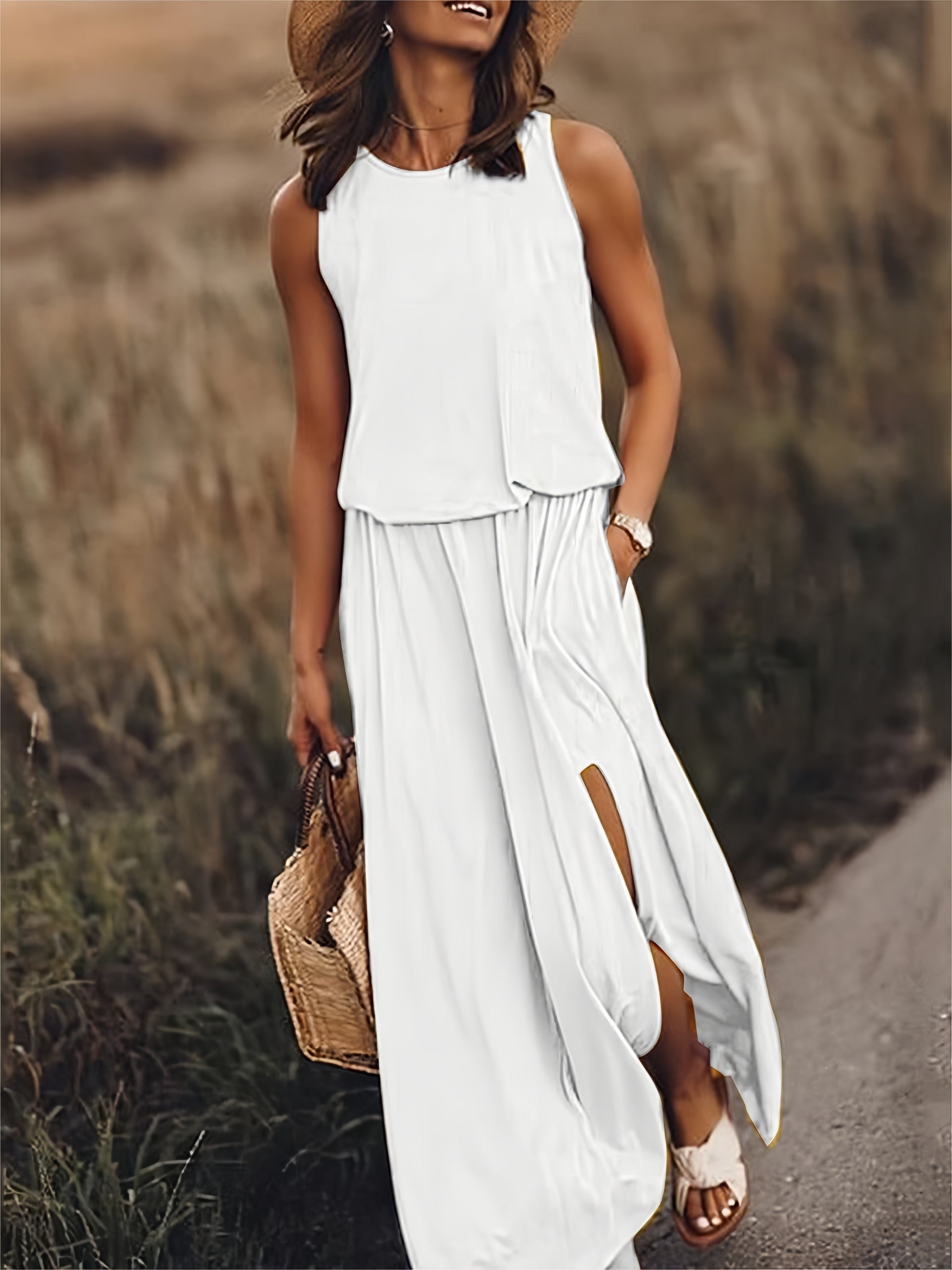Zomerse Maxi-Jurk met Elegante Uitstraling