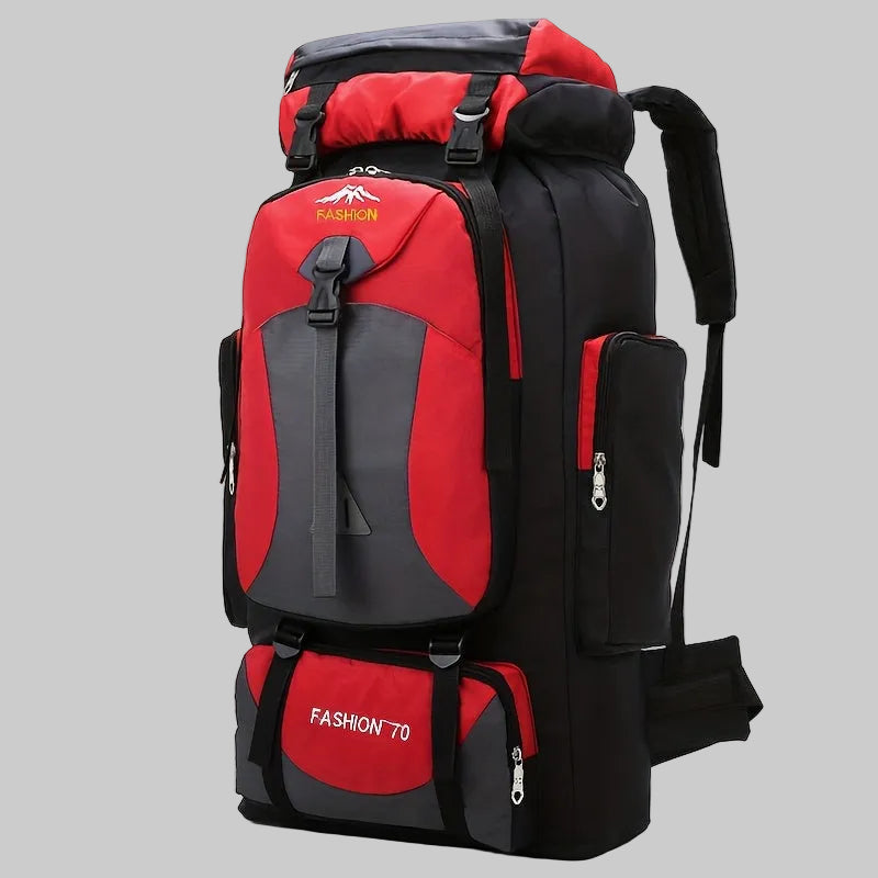Grote wandelrugzak – 70L outdoor rugzak met verstelbare banden en gespsluiting