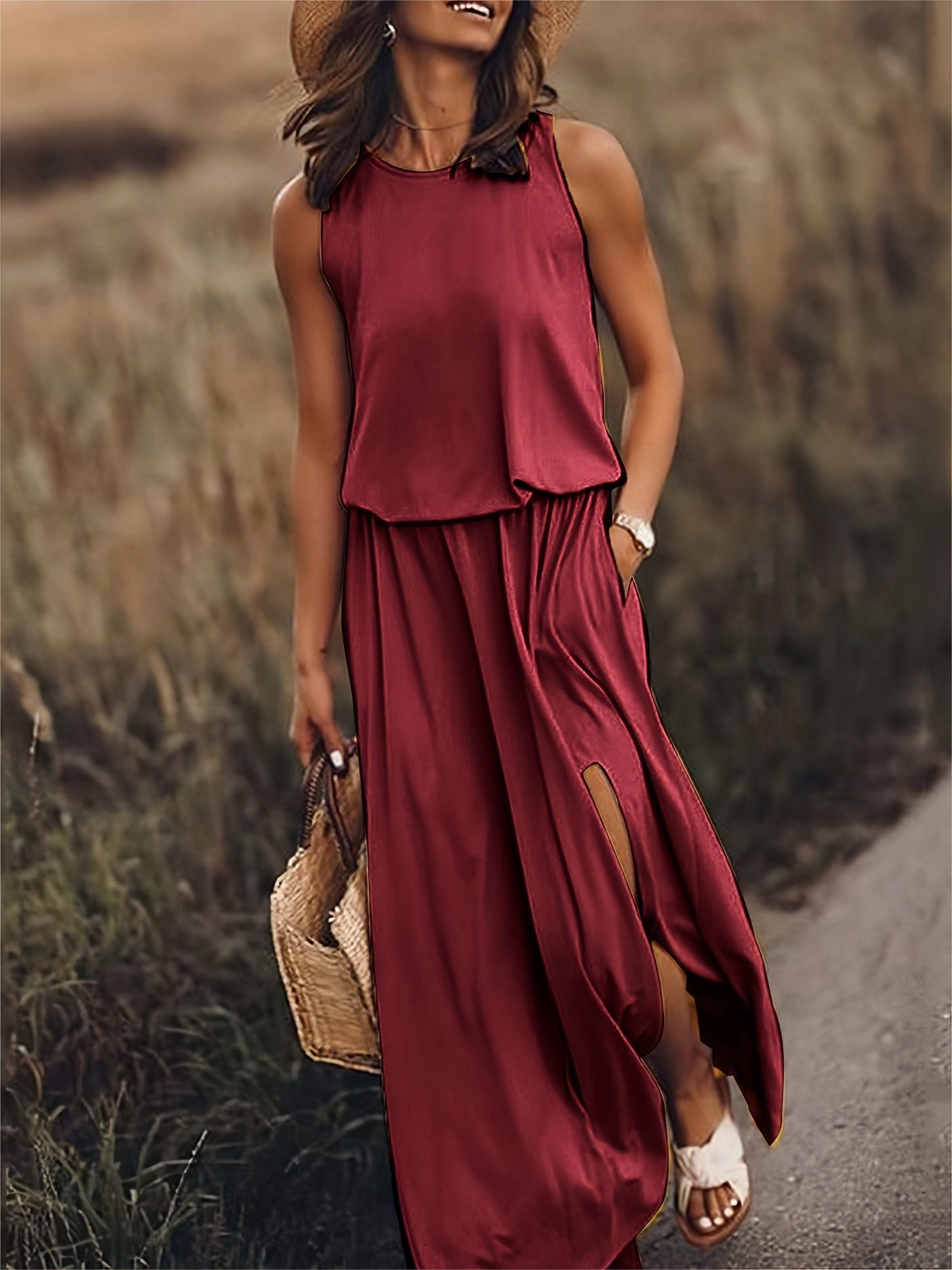 Zomerse Maxi-Jurk met Elegante Uitstraling