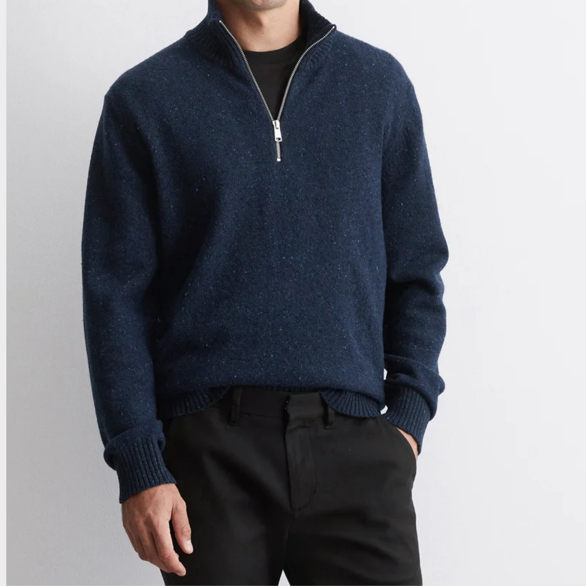 Leopold | Trui met Halve Rits – Stijlvol & Comfortabel