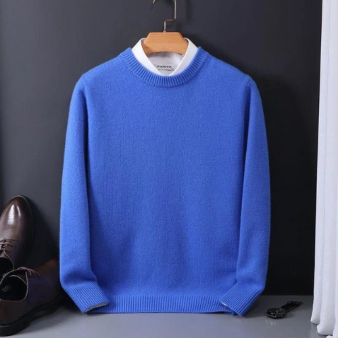 Heren Trui – Knit Ontwerp Met Ronde Hals