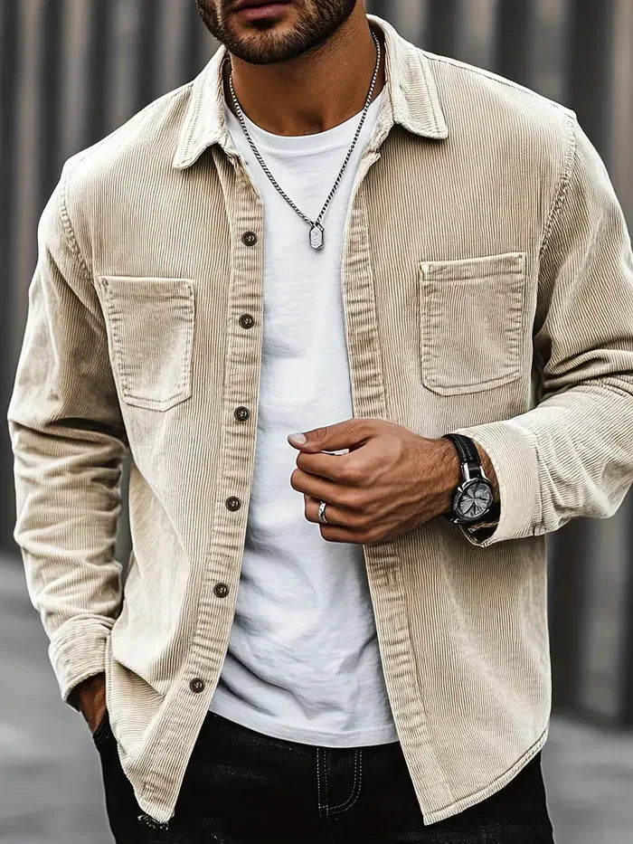 Heren overshirt met borstzakken | Casual fit met tijdloze uitstraling