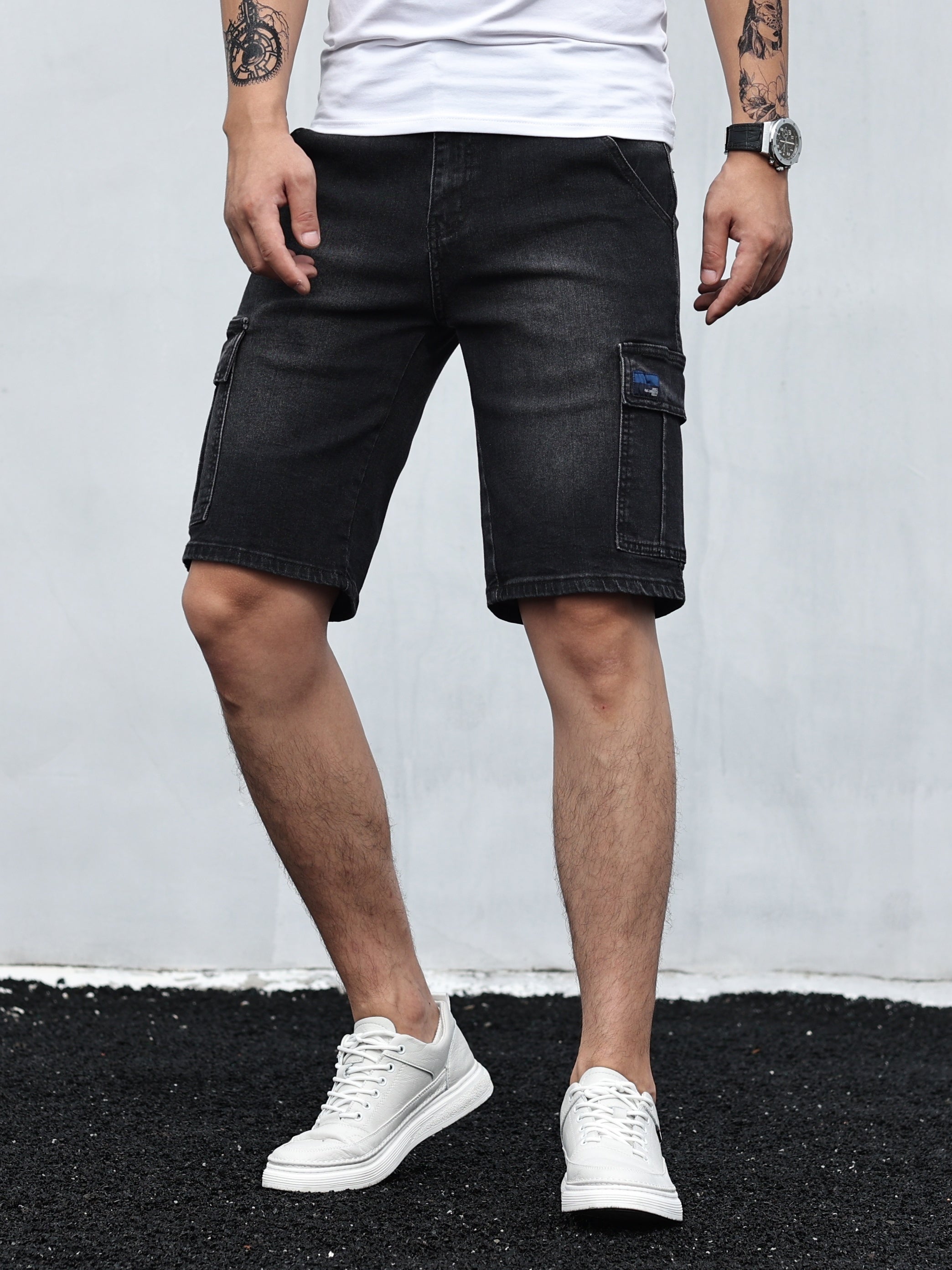 Liam | Cargo Denim Shorts voor Heren – Comfort, Stijl & Functionaliteit