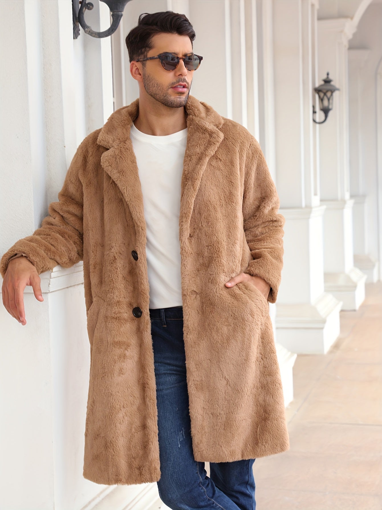 Maxim | Luxe Vegan Bontjas voor Heren – Stijlvol & Warm