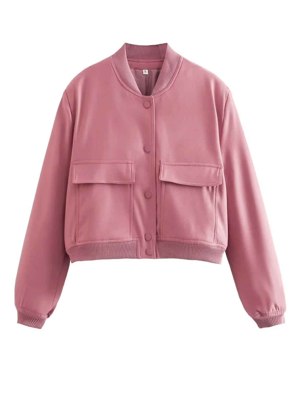 Mila | Trendy Cropped Bomberjack in Ecru