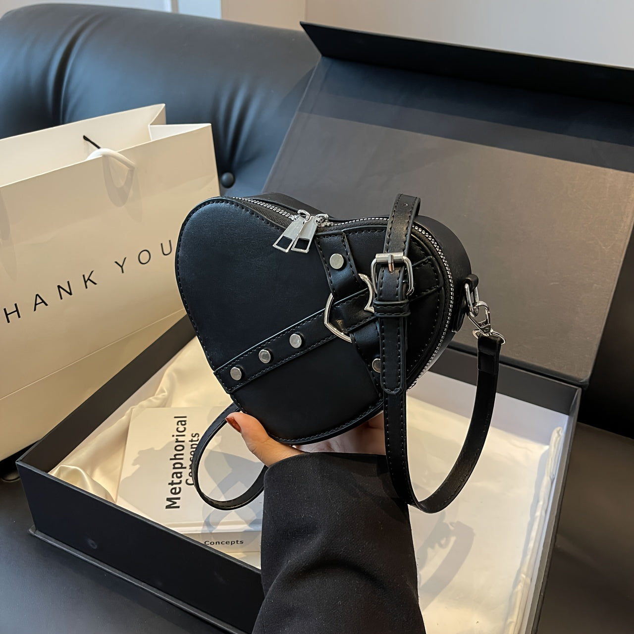 Mode Outlet | Hartvormige Schoudertas – Stijlvol & Trendy