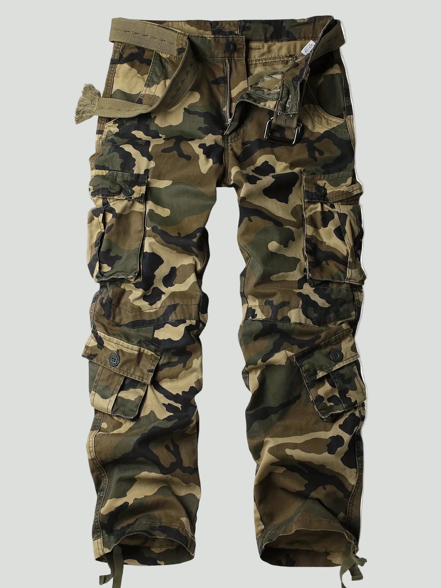 Lange Cargo Broek voor Heren met Multi-Pocket Ontwerp