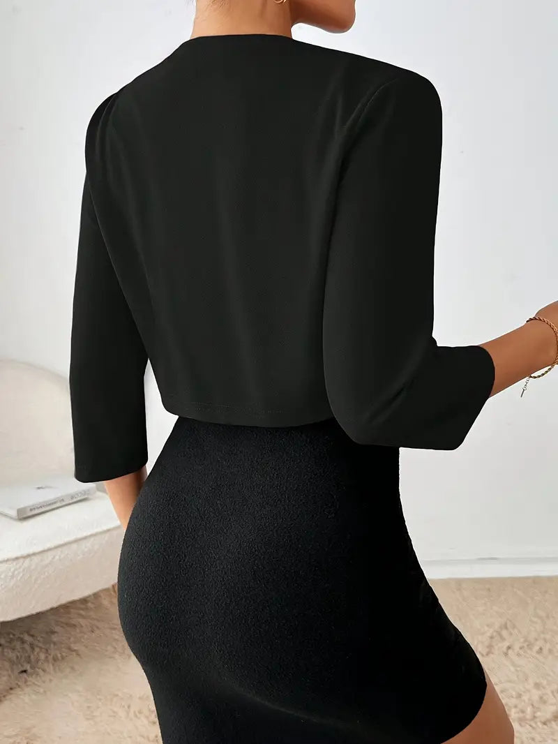Mode Outlet | Elegant Kort Blazerjasje – Stijlvol & Veelzijdig