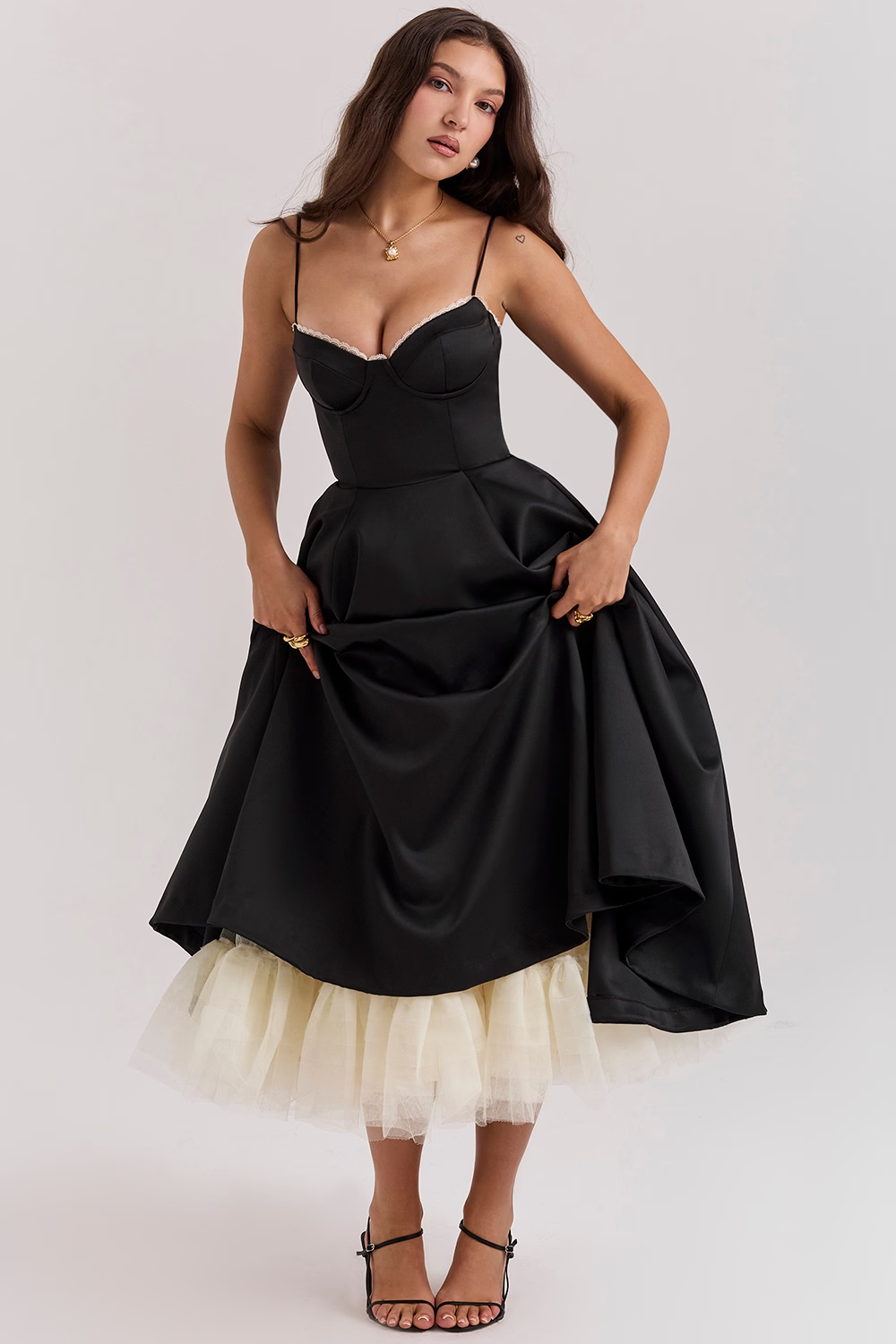Mode Outlet | Elegante Midi Party Jurk – Flatterend & Feestelijk