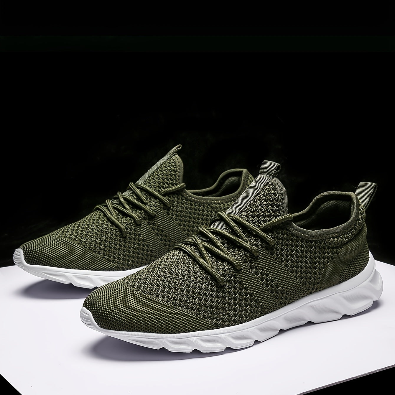Lichte, ademende heren hardloopschoenen met antislip zool
