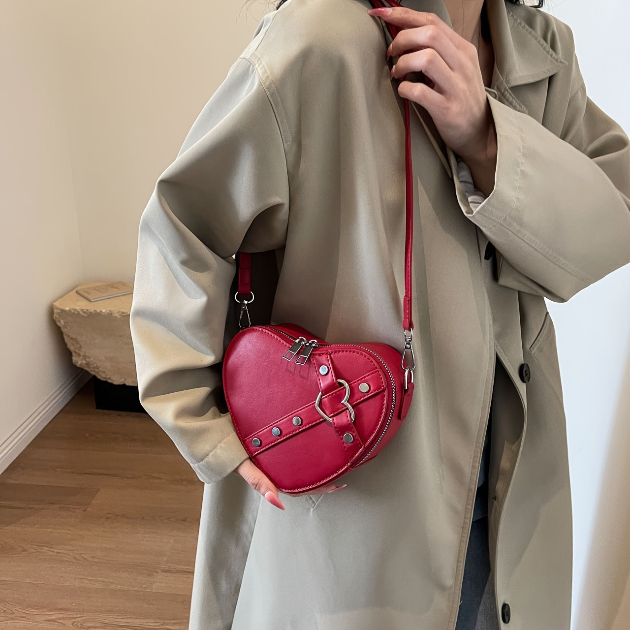 Mode Outlet | Hartvormige Schoudertas – Stijlvol & Trendy