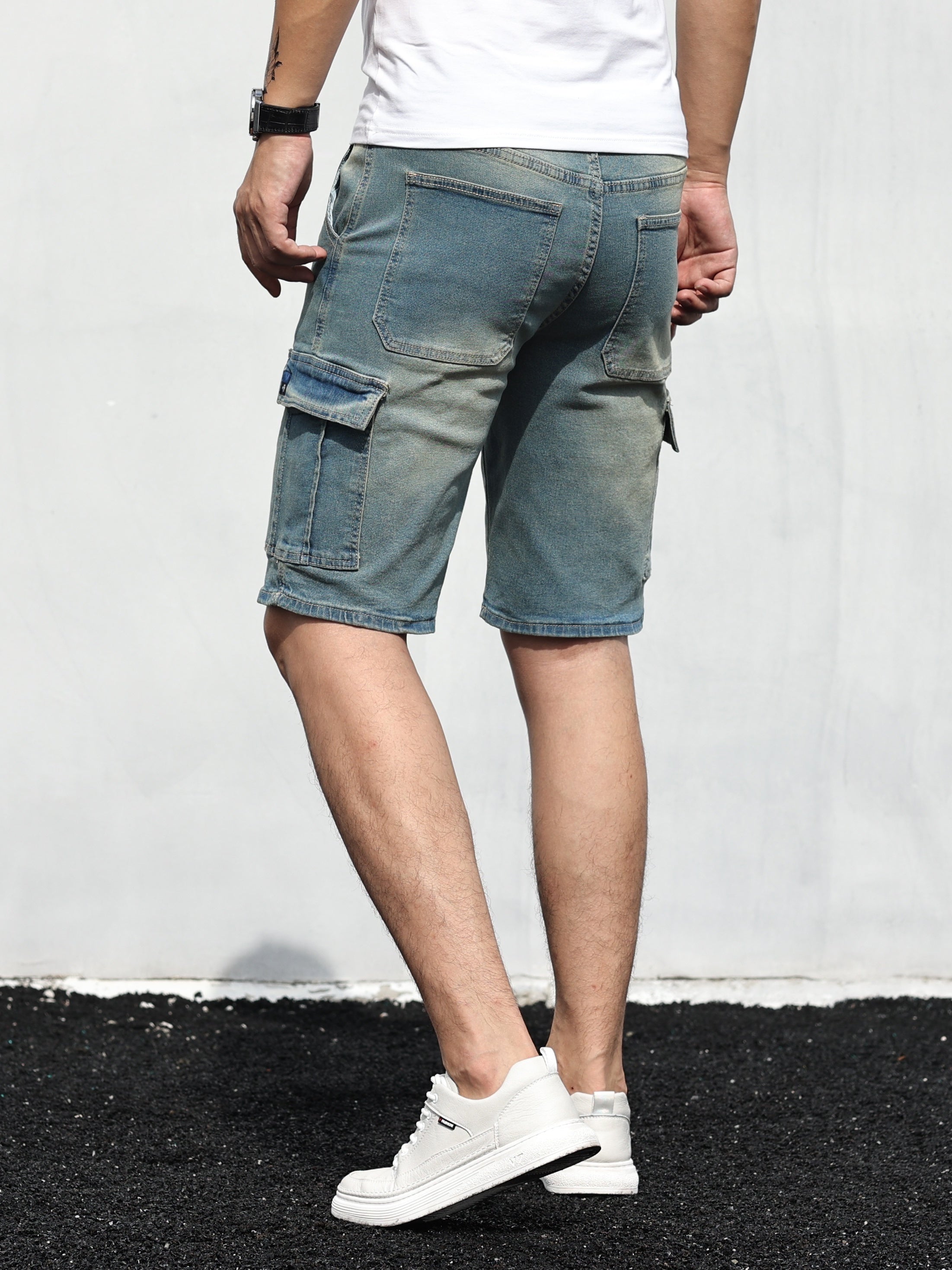 Liam | Cargo Denim Shorts voor Heren – Comfort, Stijl & Functionaliteit