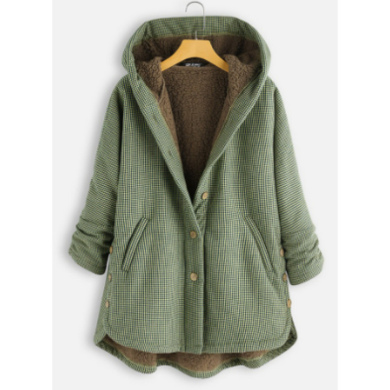Lange Dames Hoodie met Capuchon en Elegante Uitstraling
