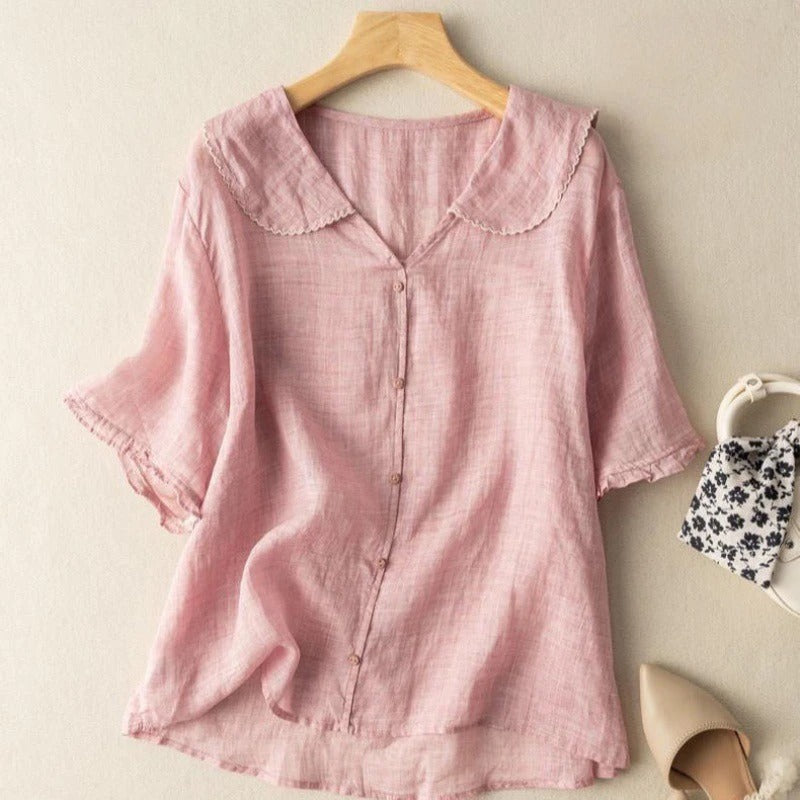 Luchtige Damesblouse met Tijdloze Elegantie