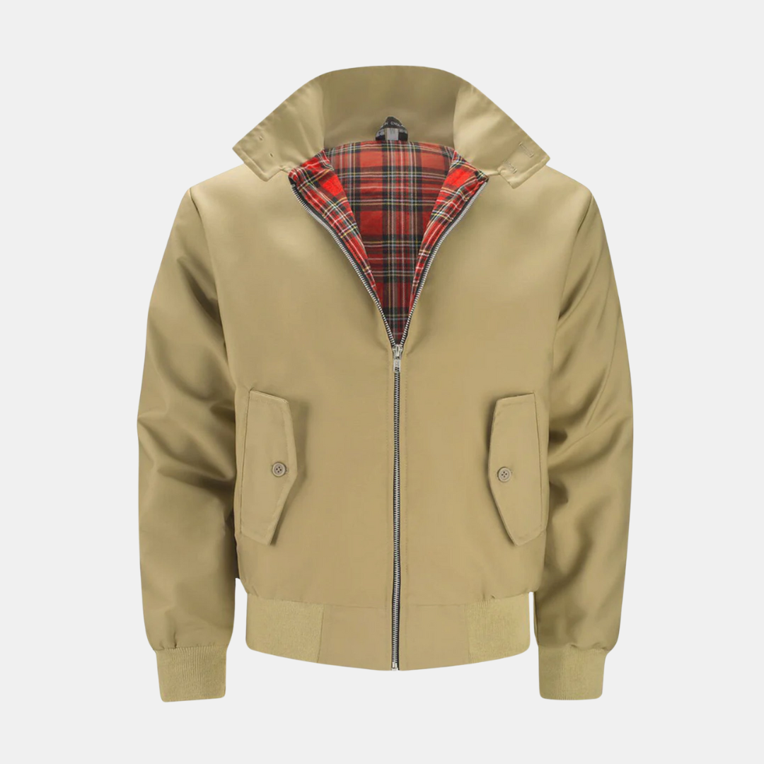 Heren Harrington Jack – Klassiek Model met Ruitvoering