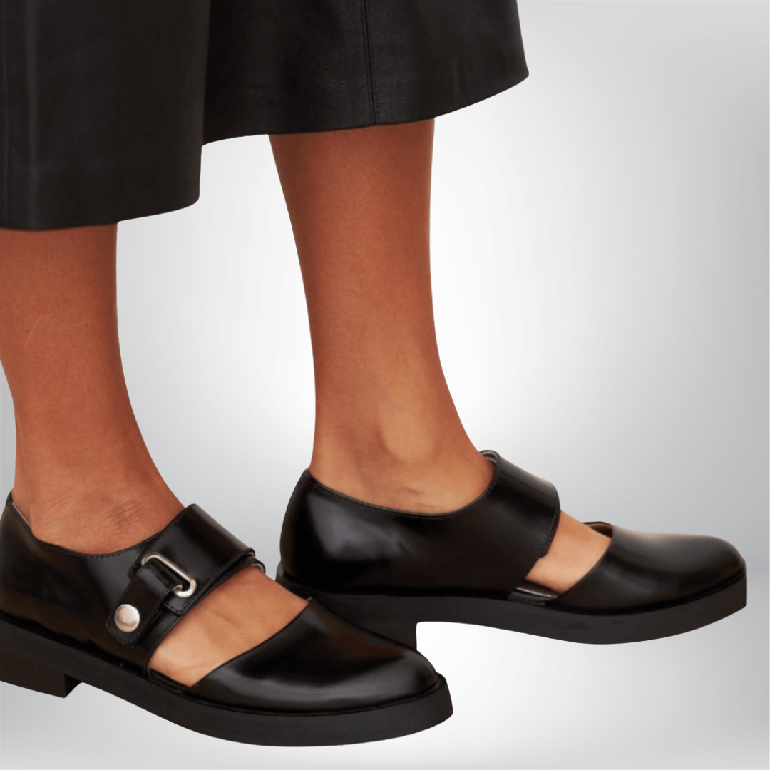 Mary Jane Schoenen Dames – Klassieke schoenen met gesp en lage hak