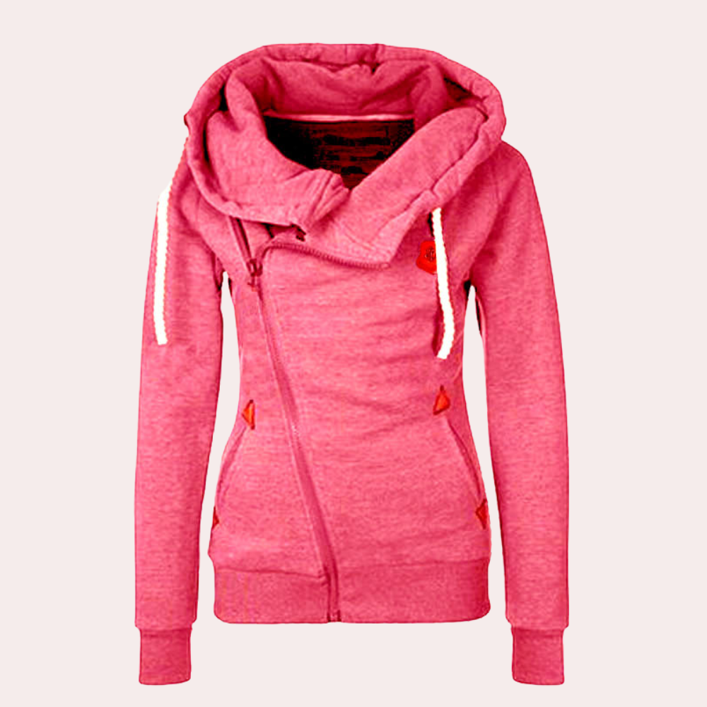 Lotte Dames Sweatshirt met Ritssluiting en Capuchon-1