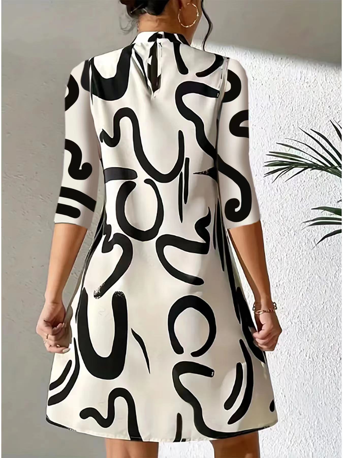 Alanna | Jurk met Print voor Dames – Stijlvol, Comfortabel & Tijdloos