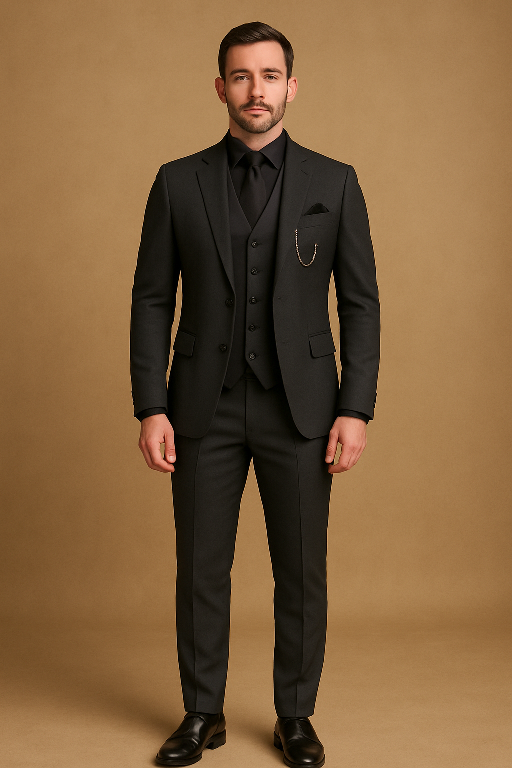 Heren Slim Fit Pak – 3-Delig Business Kostuum Voor Zakelijke Gelegenheden