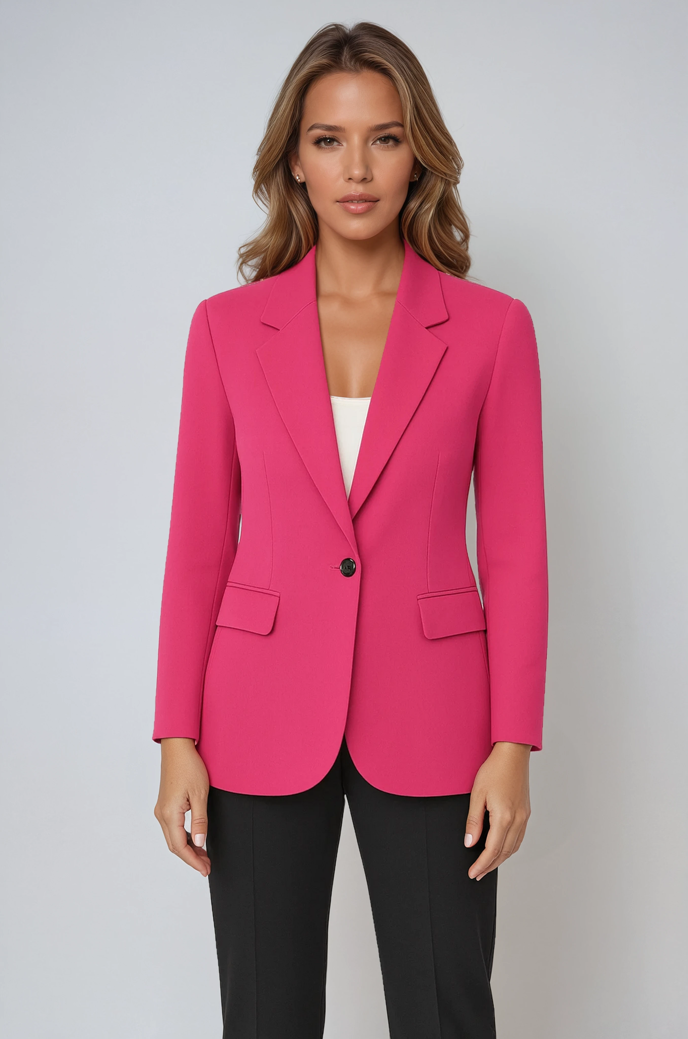 Dames Blazer | Getailleerd Model met Knoopsluiting en Zakken
