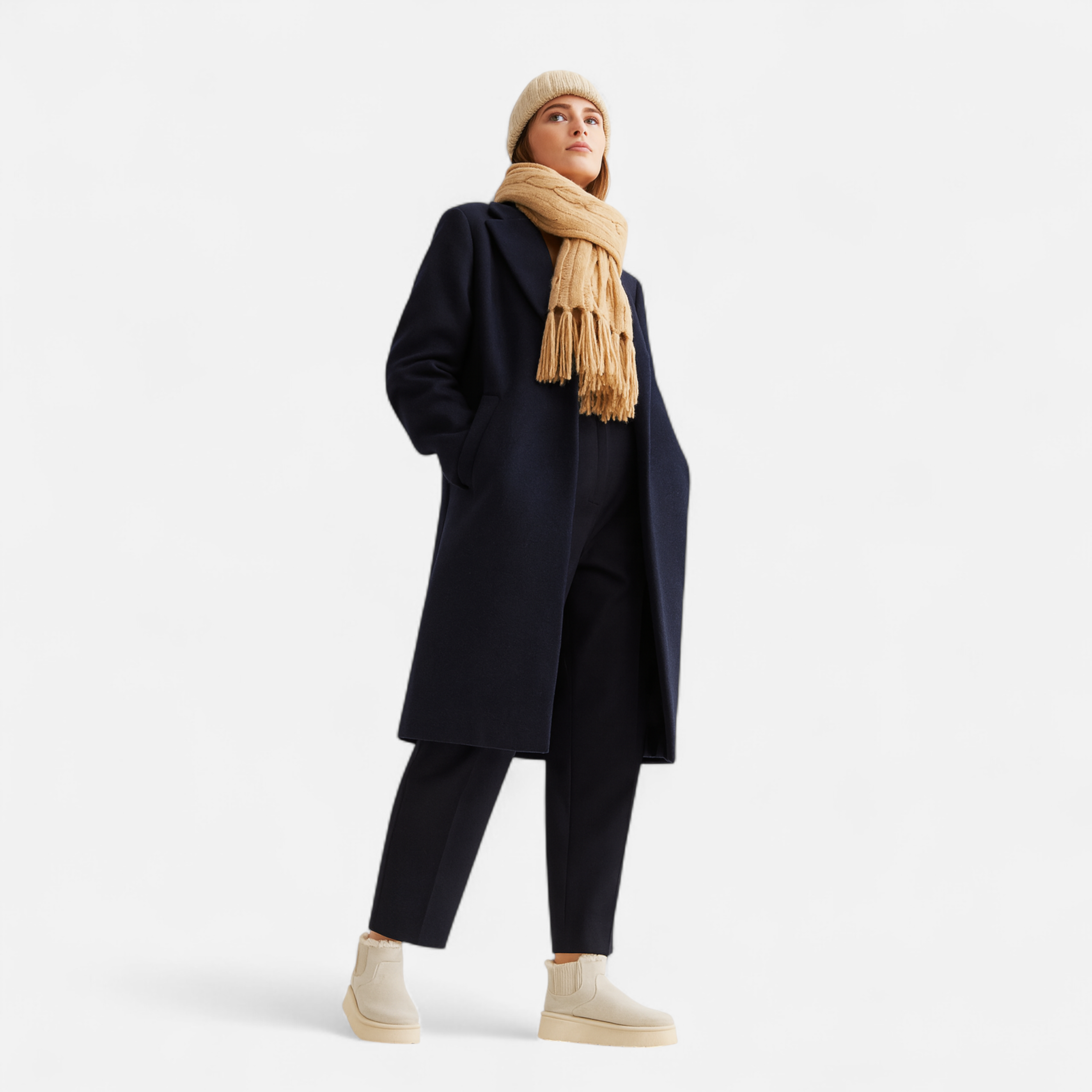 Dames Enkellaarsjes Winter | Zacht gevoerd met plateauzool