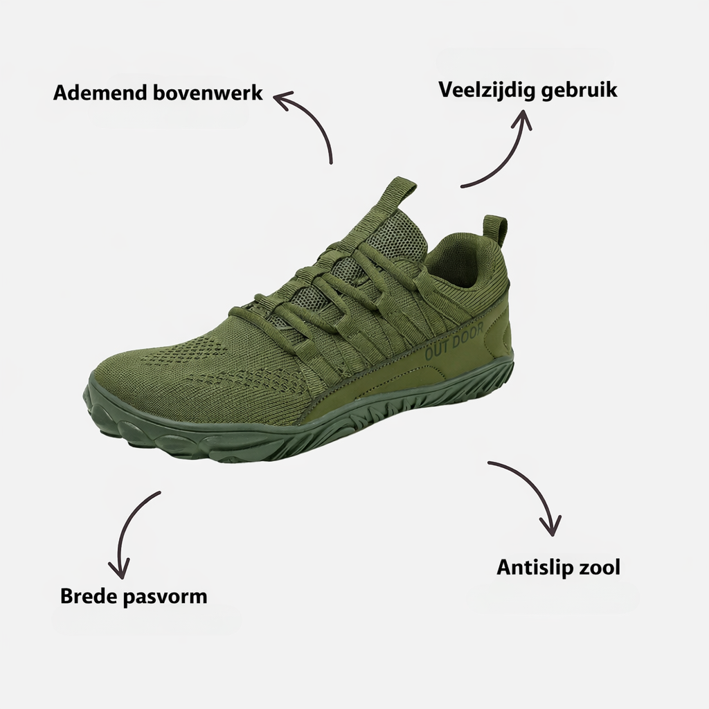 Barefoot Wandelschoenen met Brede Pasvorm – Ademend Ontwerp met Gripzool