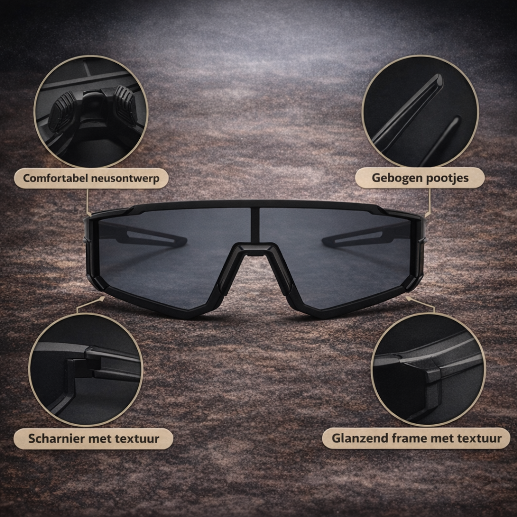 Lichtgewicht Outdoor Zonnebril – Anti-Glare Ontwerp voor Gebruik in het Veld