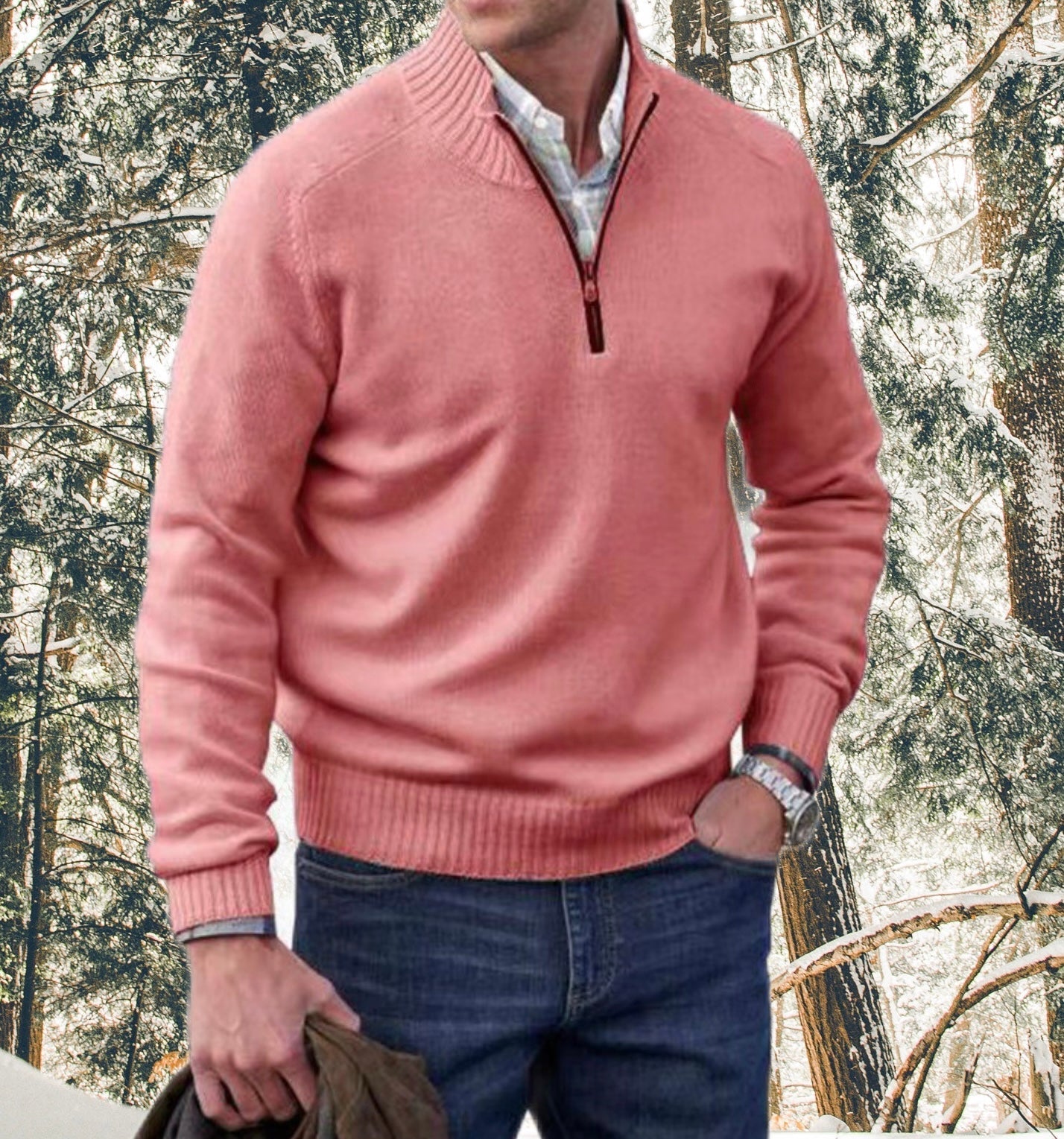 MARCUS | Stijlvolle Half Zip Pullover voor Heren – Luxe & Comfortabel