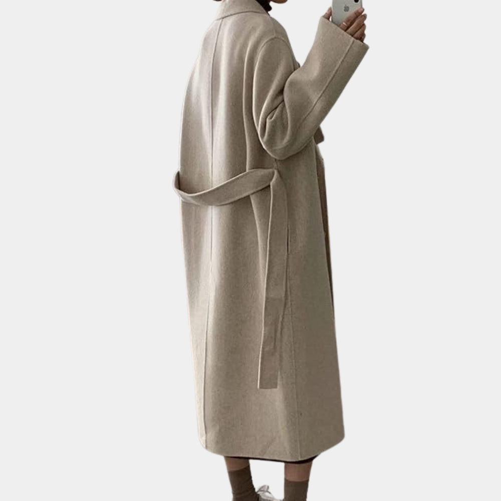 Amélie | Lange Winterjas voor Dames – Stijlvol & Warm