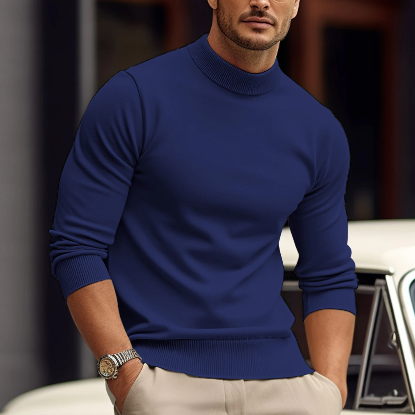 Mode Outlet | Katoenen Pullover voor Heren – Licht, Comfortabel & Stijlvol