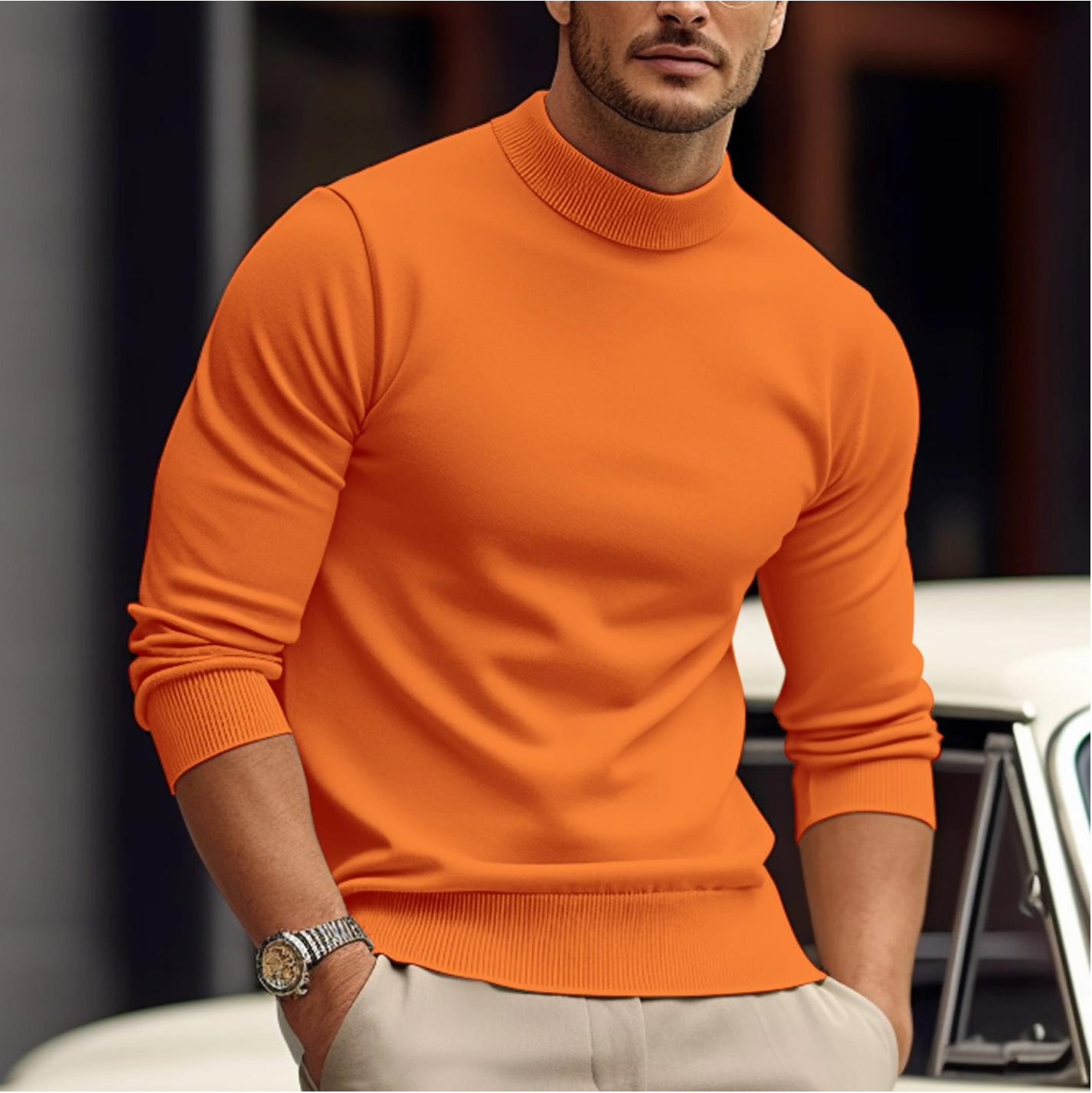 Mode Outlet | Katoenen Pullover voor Heren – Licht, Comfortabel & Stijlvol